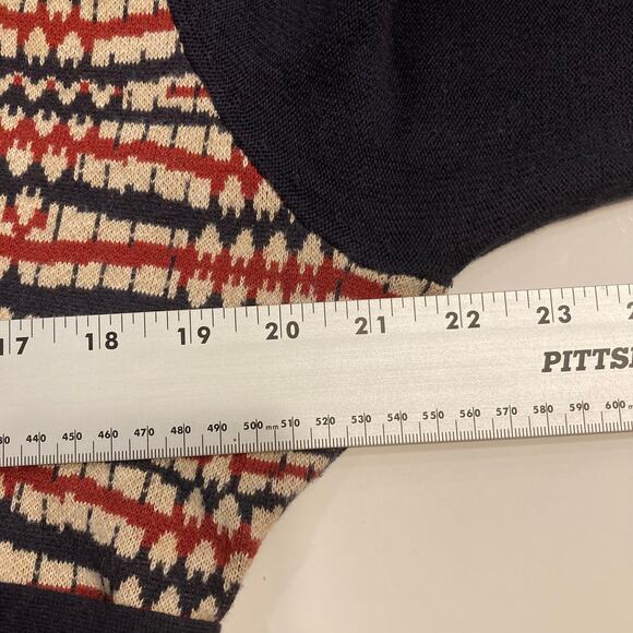 NWOT PLENTY BY TRACY REESE Cardigan M Silk Cotton Geo Print Shawl Neck Buttons - Picture 7 of 9